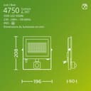 PHILIPS Lois Outdoor Floodlight with Sensor, 50 W, 5000 K, Black - 3