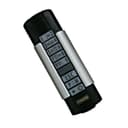 SOMMER Telecody+ handheld transmitter 868.95 MHz 12 command for SOMMER Gate Openers, S10212-00001, Black/Silver - 2