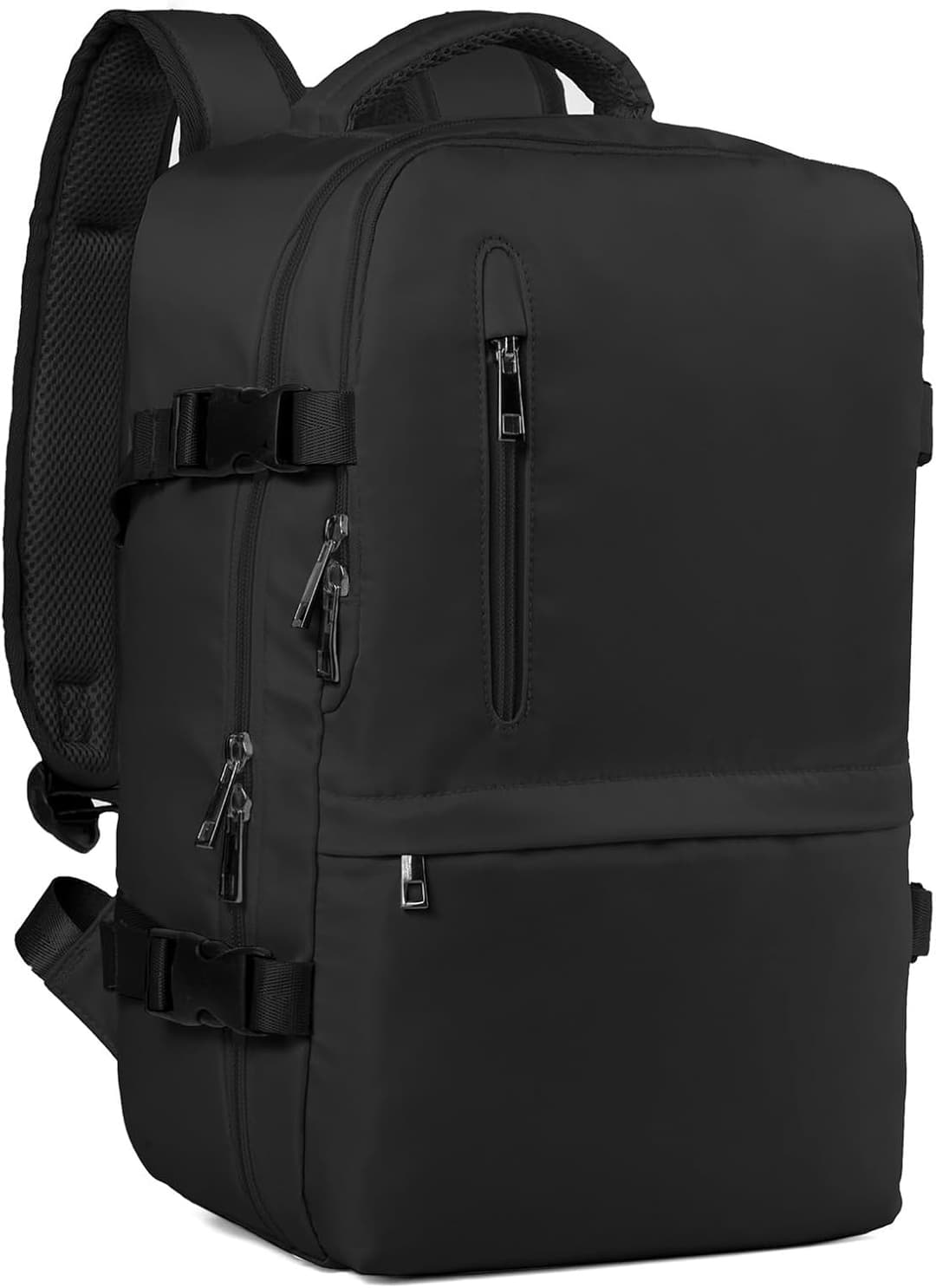 Hayayu Ryanair Hand Luggage 40 x 20 x 25 Small Hand Luggage Backpack Airplane Travel Backpack with Laptop Compartment Anti-Theft Bag for Weekender Short Tirp, black, 45x36x20cm