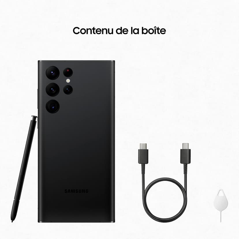 Samsung Galaxy S22 Ultra, Téléphone mobile 5G 256Go Noir, Carte SIM non incluse, smartphone Android, Version FR - 8