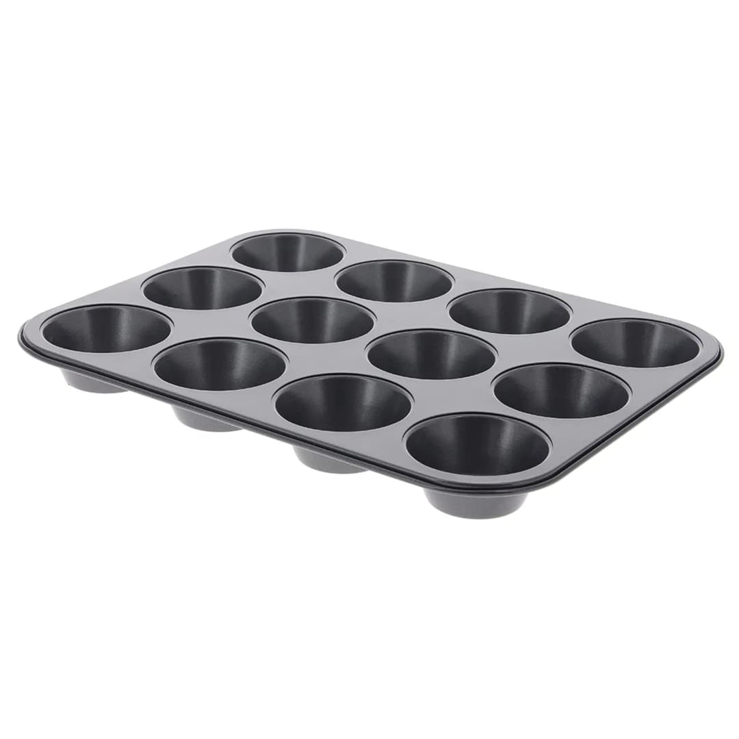 De Buyer - Plaque de 12 muffins en acier antiadhésif - 34…