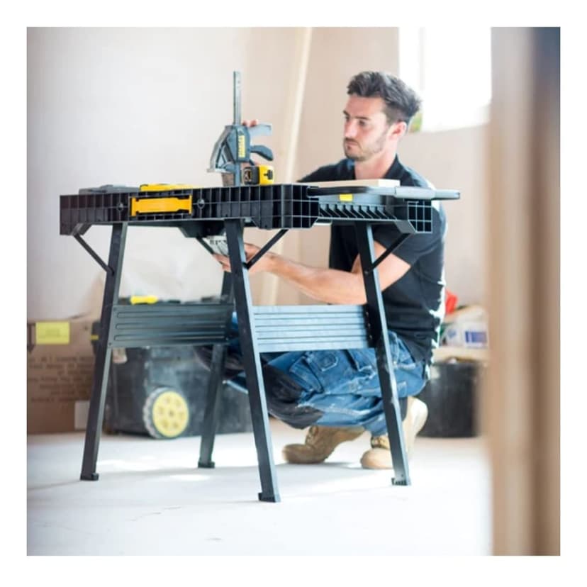 STANLEY FATMAX Express Folding Workbench - Portable Work Surface With 450kg Large Load Capacity, Clamp Compatible, FMST1-75672, Black - 3