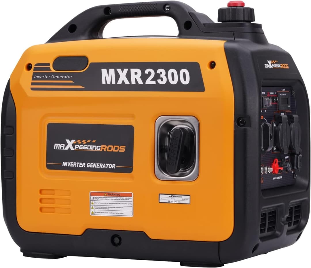 maXpeedingrods 2300W Portable Inverter Generator 4 Stroke Silent Pure Sine Wave Generator for Camping, Caravan, Motorhome