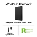 Seagate Portable Drive 1TB, External Hard Drive, Dark Grey, for PC Laptop and Mac, Data Rescue Services, Amazon Exclusive (STGX1000400) - 3