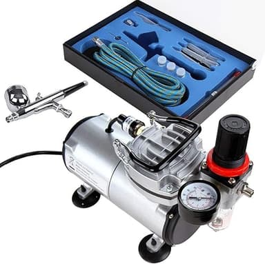 Timbertech Kit d'aérographe avec compresseur d'air ABPST0…