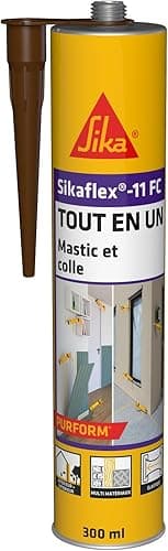 Sika Flex 11 FC Purform Brown Multi-Purpose Sealant, Sealant and Adhesive, Multi-Support, Interior and Exterior (Sikaflex 11 FC+), 300 ml