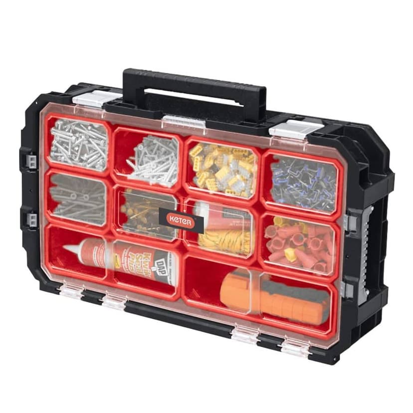 Keter Connect Organizer Boîte à outils Noir/Rouge - 1