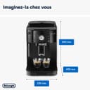 De'Longhi Magnifica S ECAM11.112.B, Kaffeevollautomat mit Milchaufschäumdüse für Cappuccino, mit Espresso Direktwahltasten und Drehregler, 2-Tassen-Funktion, Schwarz - 3