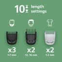 Philips Multigroom 3000 Series All-in-One 9-Piece Trimmer - Shaver and Clipper for Face, Head & Body, Self-Sharpening Skin-Friendly Blades, 12 Length Settings, Model MG3946/15 - 3