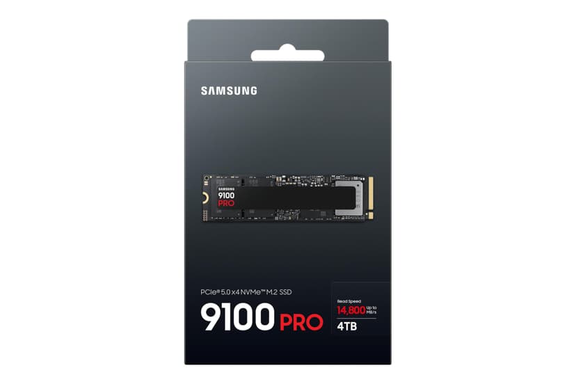Samsung Memory MZ-VAP4T0BW 9100 PRO 4TB Internal SSD, PCIe 5.0 x4, NVMe 2.0, SSD Designed for Pros & Gamers, Compatible with PC & Laptops, 5 Year Limited Warranty (UK Version) - 5