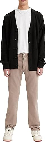 Levi's Men's 501 Original Fit Jeans, All Beige, 36W / 32L