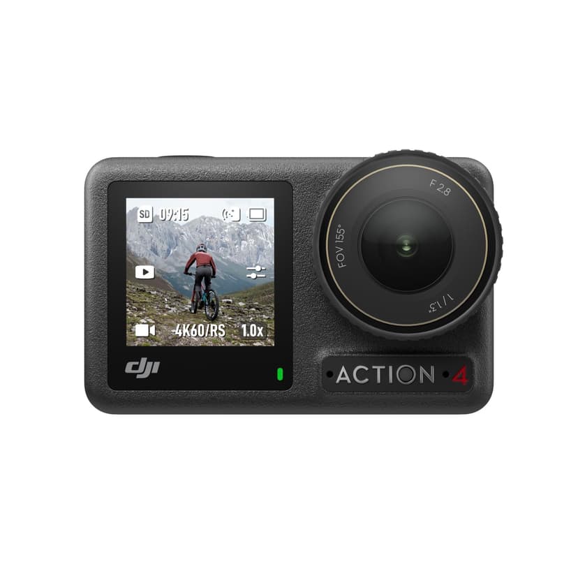 DJI Osmo Action 4 Essential Combo, Action Camera 4K/120fps with a 1/1.3-Inch Sensor, Stunning Low-Light Imaging Underwater Camera, 10-bit & D-Log M Color Performance Vlogging Camera, 1770mAh Battery - 1