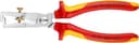 KNIPEX Strix Insulation Strippers with Cable Shears Self-Service Card Chrome-Plated Insulated with Multi-Component Grips, VDE-Tested, 13 66 180 SB - 3