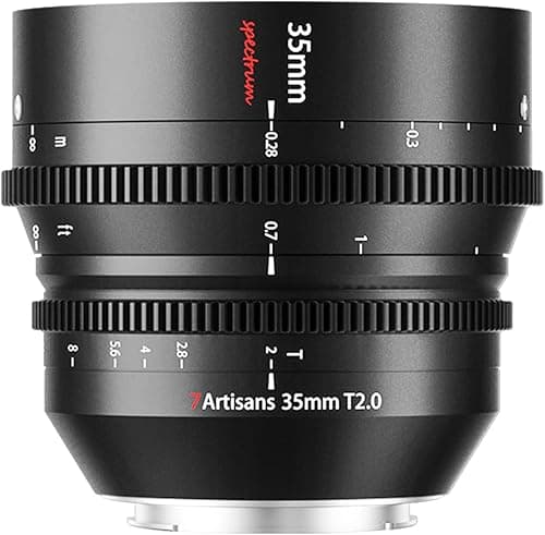 7artisans 35mm T2.0 Large Aperture Full Frame Cine Lens L…