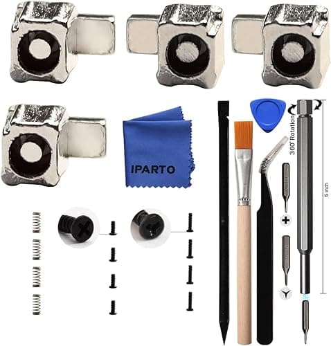 iParto Verrous de rechange en métal pour Nintendo Switch/Switch OLED Joycon - Boucles de verrouillage pour NS Switch avec vis et ressorts pour loquets
