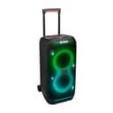 JBL PartyBox Stage 320 Portable Bluetooth Party Speaker with Wheels and Telescopic Handle, Pro Sound, Splashproof Design, Light Show, AI Sound Boost, 18-Hour Playtime, Black, EU Plug (Type C) - 1