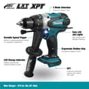 Makita DHP458Z 18V Li-Ion LXT Combi Drill - Batteries and Charger Not Included - 2