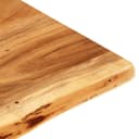 vidaXL Dessus de salle de bain en acacia massif - Accessoire d'évier en bois - Bord vivant - 4