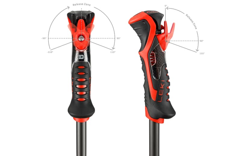 LEKI AIRFOIL 3D Stöcke 2025 black/bright red/dark anthracite, 120 - 5