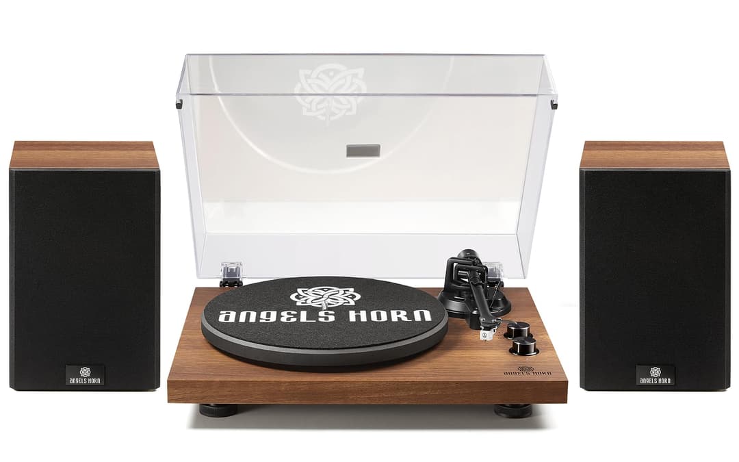 Turntable with Speakers, Hi-Fi System Bluetooth Vinyl Rec…