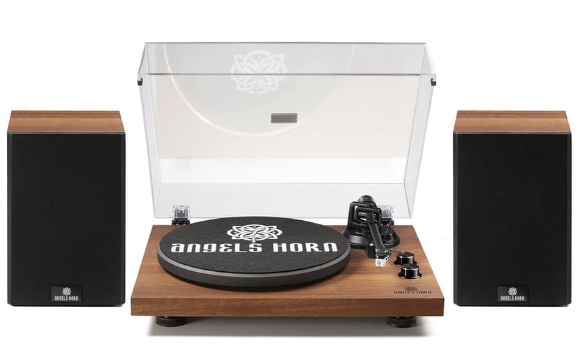Turntable with Speakers, Hi-Fi System Bluetooth Vinyl Rec… - 1