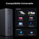 UGREEN Revodok Max 213 Thunderbolt 4 Dock 40Gbps (Dual 4K @ 60Hz, Single 8K Display), 13-in-1 Docking Station 90W Charging for Laptop, 2.5Gbps Ethernet, microSD & SD 4.0, 3.5 mm Aux - 8