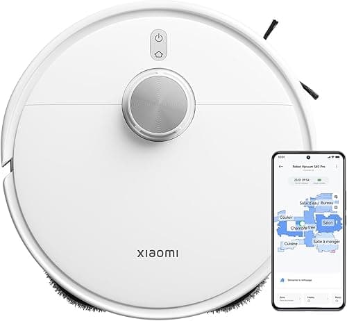 Xiaomi Robot Vacuum S40 Pro, Smart Robotic Vacuum and Mop, Auto-Extending Side Brushes, 15000Pa Suction, Hard Floor & Carpet, Remote Control via App