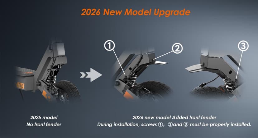 Trottinette électrique Pliable Kukirin, Moteur 800 W, Batterie 48 V 15 Ah, pneus 10 Pouces, autonomie 55 km, écran Tactile, Freins à Disque Avant et arrière（Version 2026） - 6