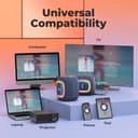 RIENOK Bluetooth Speaker Wireless Portable Waterproof Speaker with Lights FM Radio 15-Hour Playtime Bluetooth 5.3 TF Card USB Playback Mini for Home Garden Party Camping Travel - 5