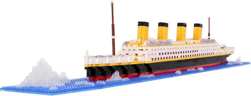 LULUFUN Building Blocks Set, Titanic Ship Model Building Block Set, DIY Mini Building Blocks Toys, Educational Toy, Gift for Adults and Children(1860 pcs) - 1
