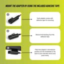Dongar Dashcam Power Adapter (10-pin Type A) for Select Mazda Vehicles. Compatible with 2017+ CX5, CX9 and More. Connects to Rearview Mirror, Built-in USB Power Source, Easy to Install - 7