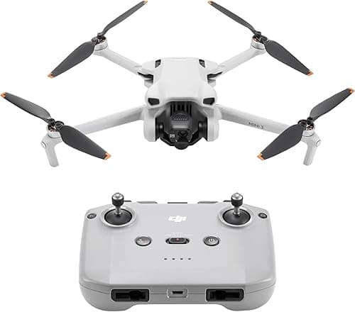 DJI Mini 3 – Mini Drone Caméra Léger avec Nacelle Mécanique à 3 Axes, Vidéo 4K HDR, Temps de Vol de 38 Min, Transmission Vidéo jusqu’à 10 km, Prise de Vue Verticale Réelle, Retour Auto par GPS Intégré