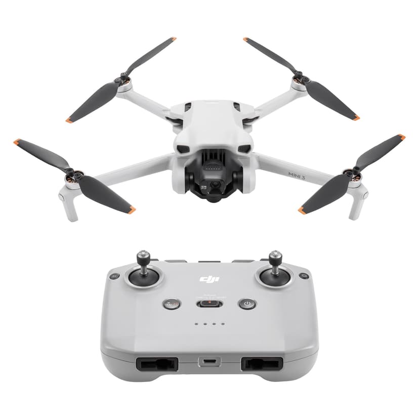 DJI Mini 3 – Mini Drone Caméra Léger avec Nacelle Mécanique à 3 Axes, Vidéo 4K HDR, Temps de Vol de 38 Min, Transmission Vidéo jusqu’à 10 km, Prise de Vue Verticale Réelle, Retour Auto par GPS Intégré - 1
