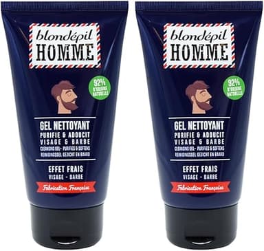 Blondépil Homme - Gel Nettoyant visage Homme, Nettoie, ad…