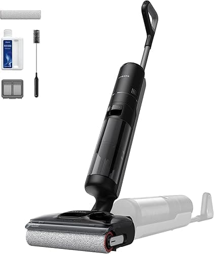 dreame H12 Pro FlexReach Aspirateur Laveur, portée à Plat à 180°, séchage 5 Min, Aspiration 18 000 Pa, Lavage à Chaud à 90 °C, Nettoyage Deux Bords, 50 Minutes de Nettoyage
