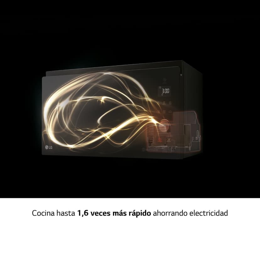 LG MJ3965ACS 4-in-1 smart inverter microwave oven, maximum convection 1850W, 950W grill, 1100W microwave and 39L capacity, stainless steel. - 4