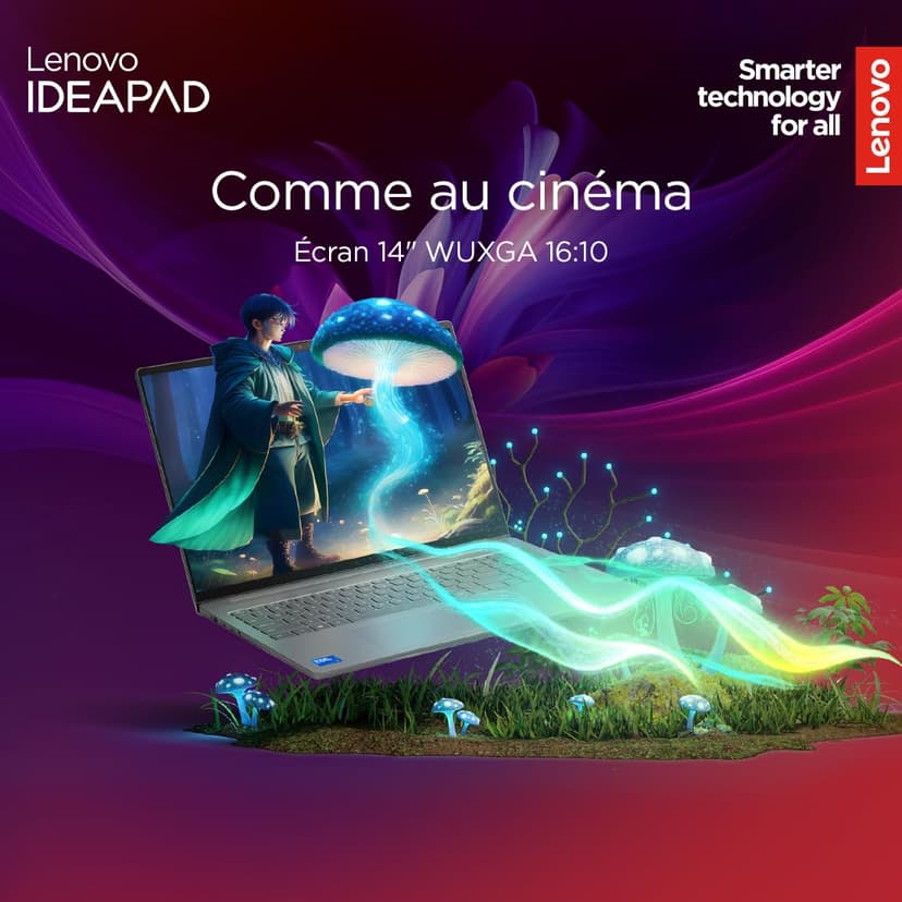 Lenovo IdeaPad Slim 5 14IRH10 - Ordinateur Portable 14'' OLED WUXGA (Intel Core i7-13620H, RAM 16Go, SSD 512Go, Intel UHD Graphique, Windows 11 Home) Clavier AZERTY, Écouteurs et Souris Inclus - Gris - 4