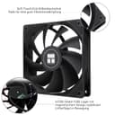 Thermalright TL-C12C X3 CPU Fan 120mm Case Cooler Fan, 4pin PWM Silent Computer Fan avec roulement S-FDB inclus, jusqu’à 1550RPM ventilateur de refroidissement (3 quantités) - 4