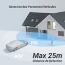 EZVIZ 2K+ Caméra Extérieure sans Fil avec Mode AOV, Caméra à Batterie PT avec Détection de Personnes et de Véhicules, Vision Nocturne Couleur & Défense Active, WiFi 6, CB8 Lite 4MP+5W Panneau Solaire - 7
