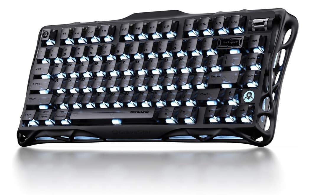 GravaStar Mercury K1 Clavier de jeu mécanique sans fil 75…