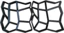 FHONYX 2 PCS Concrete Moulds 40x40x4cm, Paving slabs, Truss, Garden Lawn, Decoration Garden, Path, DIY, Pavement, Paving Stones, Reusable, Multi-Purpose, cast, Imitation Stone - 1