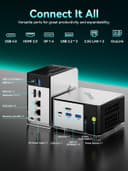 GMKtec M8 AMD Ryzen 5 Mini PC Windows 11 PRO 6650H (Beat 7430U, 6C/12T 4.50Ghz),16GB LPDDR5x 6400MHz RAM + 512GB Hard Drive PCle SSD/Dual NIC LAN 2.5GbE/Oculink/USB4/HDMI/USB-C/Micro PC - 5