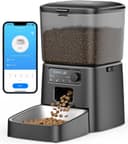 oneisall Distributeur Croquettes Chat Automatique, 3.5L Distributeur Croquettes Chat, Mangeoire de Nourriture, Gamelle Automatique pour Chien, 1-6 Repas par Jour (3.5L WiFi Noir) - 1