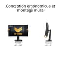 ASUS TUF Gaming VG27VQM - Ecran PC Gamer Esport 27" FHD - Dalle VA incurvée - 240Hz - 1ms - 1980x1080 - Display Port, 2X HDMI et 2X USB-A - Haut-parleurs - AMD FreeSync - Extreme Low Motion Blur - 5