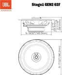 JBL Stage1 GEN2 62F – 6.5 Inch (165mm) 2-Way Coaxial Car Speakers – 50W RMS – 220W Peak – High Sensitivity – OEM Replacement Audio – No Grille – Easy Install – Set of 2 - 10