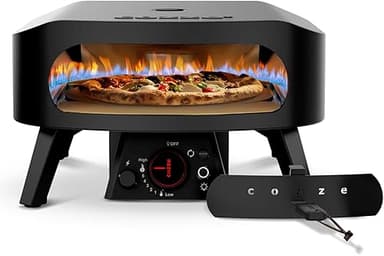 cozze® 13" Four a Pizza Gaz Pierre Rotative Édition Noire…
