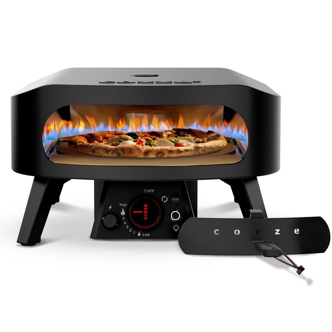 Cozze® 13" Rotate Gas Pizza Oven Black Edition - Rotating…