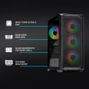 YEYIAN PC Gaming VR Esports AI Intel Core Ultra 5 225F 10 Core 4.9GHz Nvidia GeForce RTX 5060 8GB GDDR7 32GB DDR5 6000MHz 1TB SSD Gen 4 WiFi 6+BT 5.3 LAN 2.5GB Win 111 Pro - 2
