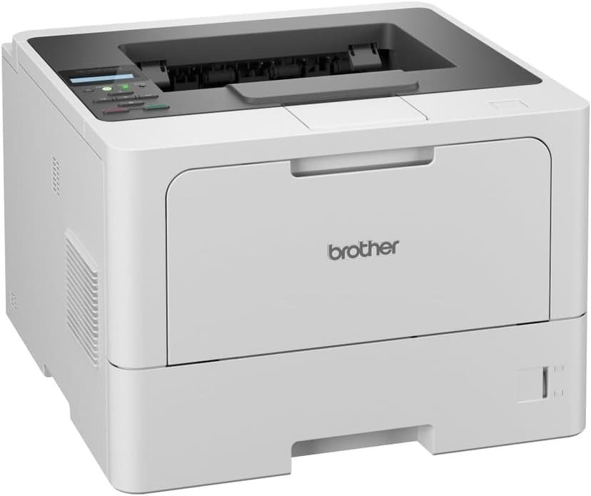 Brother HL-L5210DN Laser Printer Black and White (A4, 48 pages/min., 1200x1200 dpi, LAN, duplex, 250 sheets paper cassette) white/grey - 1