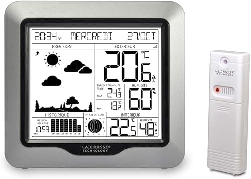 La Crosse Technology - WS6823 Weather Station with Forecast and DCF Signal - Silver